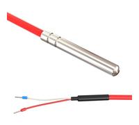 Lumonic I Temperature sensor PT1000 with silicone cable 1 m I -50 bis 200 °C I 6 mm I 2-wire connection I IP65 I Temperature sensor Probe I