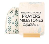 Lumont Trimester Pregnancy Must Haves - Essential Gift Set for First Time Moms, Healthy Pregnancy, Prayer Cards for Pregnant Women, Mama to Be, Expecting Parents Unique Gifts, Early Pregnancy Reveal