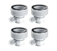 LUMOOM Pack of 4 Pool Hose Adapter, Hose Adapter, Pool Hose Connector, Hose Conversion Adapter for 1.5/1.25 Inch Hose, Type B Hose Adapter for Intex Pool