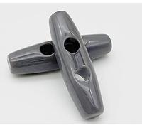 LUMoony 10Pcs 3.9 * 1.1cm Oval Two Holes Horn Tooth Shape Resin Buttons Imitation Tooth Toggle Buttons Resin Toggle Buttons Scrapbooking Sewing Toggle