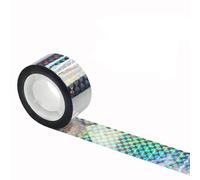 LUMoony Bird Repellent Tape 1 Roll 2.4 cm x 50 m Bird Repellent Tape Reflective Self-Adhesive Reflective Tape Deterrent Bird for Protect Houses Gardens Yards Plant Fruit Bird Repellent Bird Repellent