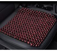 LUMoony Natural Wood 43*43CM Universal Fit Car, Van, Minivan, Truck Wooden Beaded Seat Cover Massaging Cool Cushion Beaded Car Seat Cushion