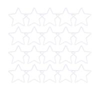 LUMoony Pack of 20 150 mm Dream Catcher Rings, Star Plastic Rings for Crafts, Decorative Wreath for Hanging, Macrame Wreath, for Flower Wreath, Living Area, DIY Crafts, Weddings and Wall Decoration