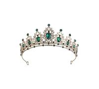 LUMoony Wedding Tiara 5.5 x 14.5 cm Brilliant Colours and Brightness Light Rhinestone Crown for Birthday Parties Weddings Halloween Dance Parties Photography Party Holiday Festivals Costume Fan