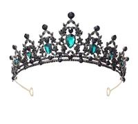 LUMoony Wedding Tiara 5.5 x 14.5 cm Brilliant Colours and Brightness Light Rhinestone Crown for Birthday Parties Weddings Halloween Dance Parties Photography Party Holiday Festivals Costume Fan