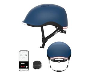 Lumos Nyxel Smart Bike Helmet, Customizable Front and Back LED Lights with Turn Signals, 360° Visibility App Controlled Comfortable & Lightweight Skateboard Urban Helmet for Adults, Men Women