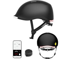 Lumos Nyxel Smart Bike Helmet, Customizable Front and Back LED Lights with Turn Signals, 360° Visibility App Controlled Comfortable & Lightweight Skateboard Urban Helmet for Adults, Men Women