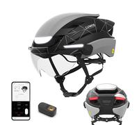 Lumos Ultra E-Bike Smart Helmet | NTA 8667 Certified | Front & Rear LED Lights | Retractable Face Shield | App Controlled | EBike, Scooter, Cycling, Bicycle | Adults, Men Women