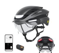 Lumos Ultra E-Bike Smart Helmet | NTA 8667 Certified | Front & Rear LED Lights | Retractable Face Shield | App Controlled | EBike, Scooter, Cycling, Bicycle | Adults, Men Women
