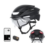Lumos Ultra E-Bike Smart Helmet | NTA 8667 Certified | Front & Rear LED Lights | Retractable Face Shield | App Controlled | EBike, Scooter, Cycling, Bicycle | Adults, Men Women