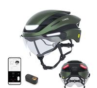 Lumos Ultra E-Bike Smart Helmet | NTA 8667 Certified | Front & Rear LED Lights | Retractable Face Shield | App Controlled | EBike, Scooter, Cycling, Bicycle | Adults, Men Women
