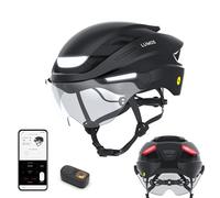 Lumos Ultra E-Bike Smart Helmet | NTA 8667 Certified | Front & Rear LED Lights | Retractable Face Shield | App Controlled | EBike, Scooter, Cycling, Bicycle | Adults, Men Women