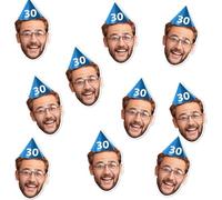 LUMOUS ROLA Custom Face Table Confetti - Fun and Unique Party Decoration - Includes Mini Photo Cutouts (Each Approx. 5X5cm) - Ideal for Birthdays, Weddings, Hen & Stag Parties (60 Faces)