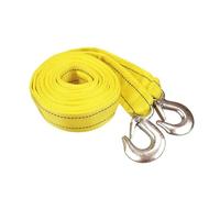 LuMOUzhou Car Tow Strap 4M Yellow 5 Ton Tow Cable With Hook
