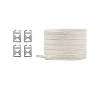 LuMOUzhou Replacement Shoe Laces No Tie Shoelaces 1 pair For Men Women Kids Boots Sneakers Multicolor Universal(Beige)