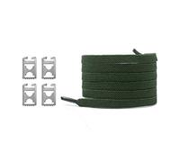 LuMOUzhou Replacement Shoe Laces No Tie Shoelaces 1 pair For Men Women Kids Boots Sneakers Multicolor Universal(Army Green)