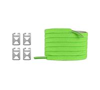 LuMOUzhou Replacement Shoe Laces No Tie Shoelaces 1 pair For Men Women Kids Boots Sneakers Multicolor Universal(Apple Green)