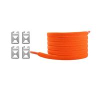 LuMOUzhou Replacement Shoe Laces No Tie Shoelaces 1 pair For Men Women Kids Boots Sneakers Multicolor Universal(Oranje)