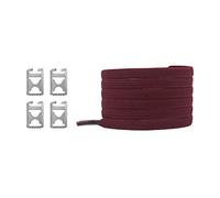 LuMOUzhou Replacement Shoe Laces No Tie Shoelaces 1 pair For Men Women Kids Boots Sneakers Multicolor Universal(Dark Red)