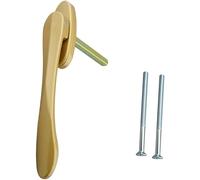 LuMOUzhou Universal Window Handle Zinc Alloy Screen Window Door Handle for Plastic Steel Swing Doors and Windows Gold 43mm Hole Spacing