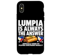 Lumpia Is Always The Answer Filipino Food Case for iPhone X/XS
