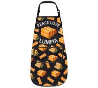 Lumpia Kitchen Apron Philippines Lumpia Gift Filipino Food Spring Roll Cooking Apron For Lumpia Lover (LUMPIA apron 3)