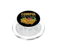 Lumpia Makes Me Happy Filipino Spring Rolls Cuisine Food PopSockets PopGrip for MagSafe
