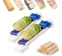 Lumpia Roller Machine, Grape Leaves Roller for Fast & Even Rolling, Vegetable Meat Rolling Tools for Grape & Cabbage Leaves, Machine Sushi Maker for Family Party Cooking(2pcs)