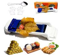 Lumpia Roller Machine, Vegetable Lumpia Roller Maker, Multi-Functional DIY Eggroll Roller Machine Dolmer, 3-in-1 Spring Roll & Sushi Rolling Tool for Home Kitchen Stuffed Vine Leaves (1PC)