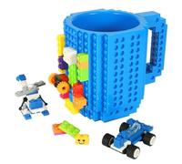 Lumsburry Build-on Brick Coffee Mug, Funny DIY Unique Novelty Drinking Cup