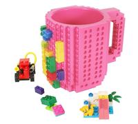 Lumsburry Build-on Brick Coffee Mug, Funny DIY Unique Novelty Drinking Cup