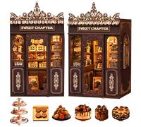 LUMYCE Book Nook Kit - DIY Miniature House with LED (Patisserie Shop)