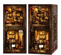 LUMYCE Book Nook Kits for Adults Book Nook Kit Model Kits Craft Kits for Adults - DIY Miniature House Kit for Bookshelf Booknook Tiny House with Sensor Led Light
