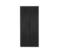 Luna 2 Door Wardrobe - Black - Black