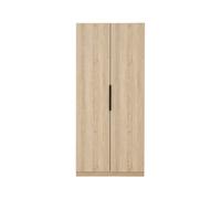Luna 2 Door Wardrobe - Oak - Oak