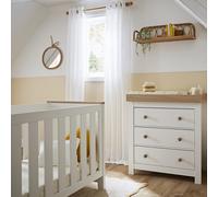 Luna 2 Piece Nursery Furniture Set - White & Oak