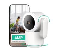 Luna 2K 4MP WiFi Indoor Security Camera, Pet Dog Camera with App | 2.4/5GHz Wi-Fi 6, 360° PT, AI Human/Motion/Sound Detection, Colour night vision, Siren, Privacy Mode, Lifetime Support