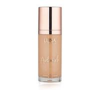 LUNA 3 in 1 Airbrush Primer Makeup, Highlighter and Skin Tint - Weightless and Breathable Illuminating Primer - Fine Line & Pore Minimizer - Tan Shade