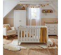 Luna 3 Piece Nursery Furniture Set - White & Oak