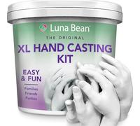 Luna Bean Huge Oversize XL Family Hand Casting Kit - Family Size Hand Molding Kit - Casts 6 Hands Comfortably Adults & Kids, Gifts for Family with Kids - Thanksgiving Gifts