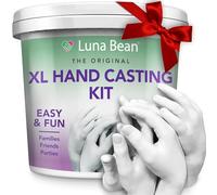 Luna Bean XL Family Hand Casting Kit - Extra Large Hand Mold Kit for Families, Casts Up to 6 Hands - Unique Family Gifts Ideas, Parents, Grandparents & Keepsake Memorial