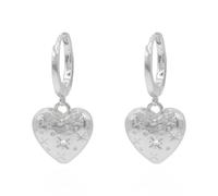 Luna Charles Blythe Bubble Heart Huggies - 925 Sterling Silver