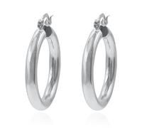 Luna Charles Danica Classic Hoop Earrings - 925 Sterling Silver