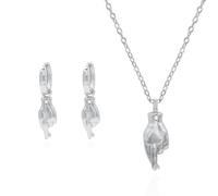 Luna Charles Fingers Crossed Gift Set | Earrings & Necklace | 925 Sterling Silver
