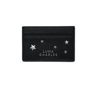Luna Charles Tala Star Studded Card Holder - Black & Silver