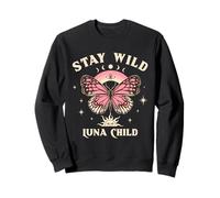 Luna Child Boho Butterfly Rainbow Sun Graphic Sweatshirt