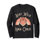 Luna Child Boho Tiger Rainbow Graphic Long Sleeve T-Shirt