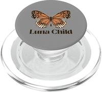 Luna Child (Hippie Statement & Boho Butterfly Graphic) PopSockets PopGrip for MagSafe