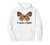 Luna Child (Spiritual Statement) (Boho Butterfly Graphic) Pullover Hoodie