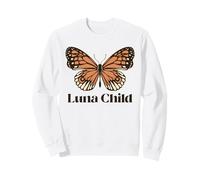Luna Child (Spiritual Statement) (Boho Butterfly Graphic) Sweatshirt